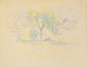 Trees and Millstones, 1883 by Berthe Morisot